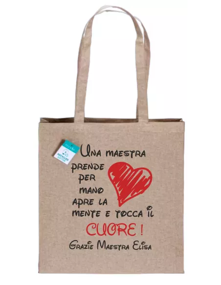 Shopper Personalizzata Maestra | Festa Fine Anno | Regalo Originale