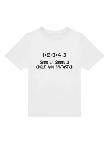 T-Shirt Fine Quinta Elementare | "Siamo la Somma