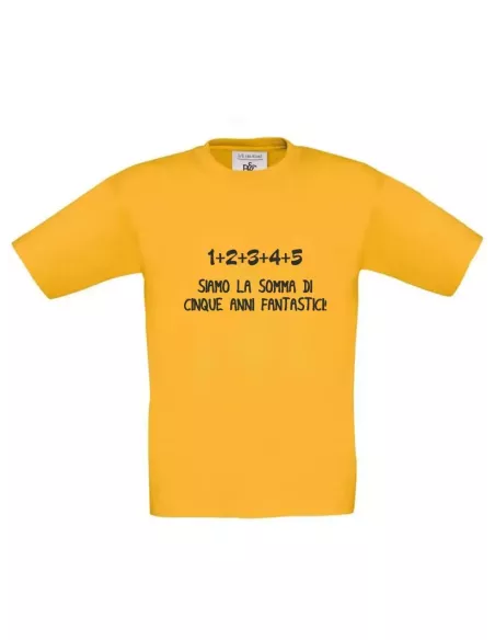T-Shirt Ricordo Quinta Elementare Personalizzata | Fine Anno Scolastico