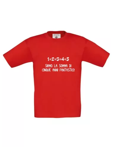 T-Shirt Ricordo Quinta Elementare Personalizzata | Fine Anno Scolastico