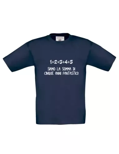 T-Shirt Fine Quinta Elementare | "Siamo la Somma