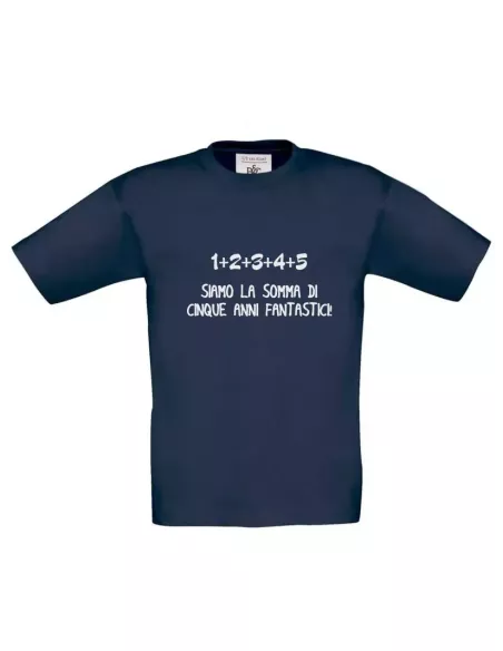 T-Shirt Fine Quinta Elementare | "Siamo la Somma