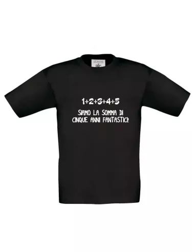 T-Shirt Fine Quinta Elementare | "Siamo la Somma