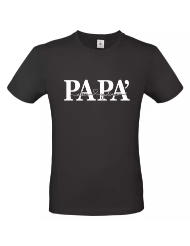 T-shirt Papà Nomi Nera