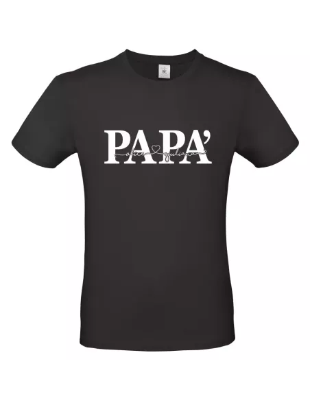 T-shirt Papà Nomi Nera