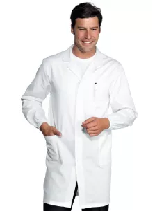 Camice Uomo con Bottoni a Pressione Isacco | Professionale Bianco