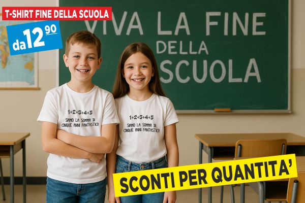 T-shirt Fine della Scuola